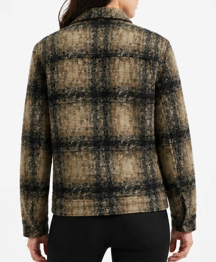 Spider-Man Brand New Day Jacob Batalon Plaid Pattern Jacket Women