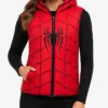 Spider-Man Brand New Day Kid Fan Hooded Vest Womens
