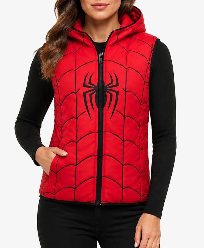 Spider-Man Brand New Day Kid Fan Hooded Vest Womens