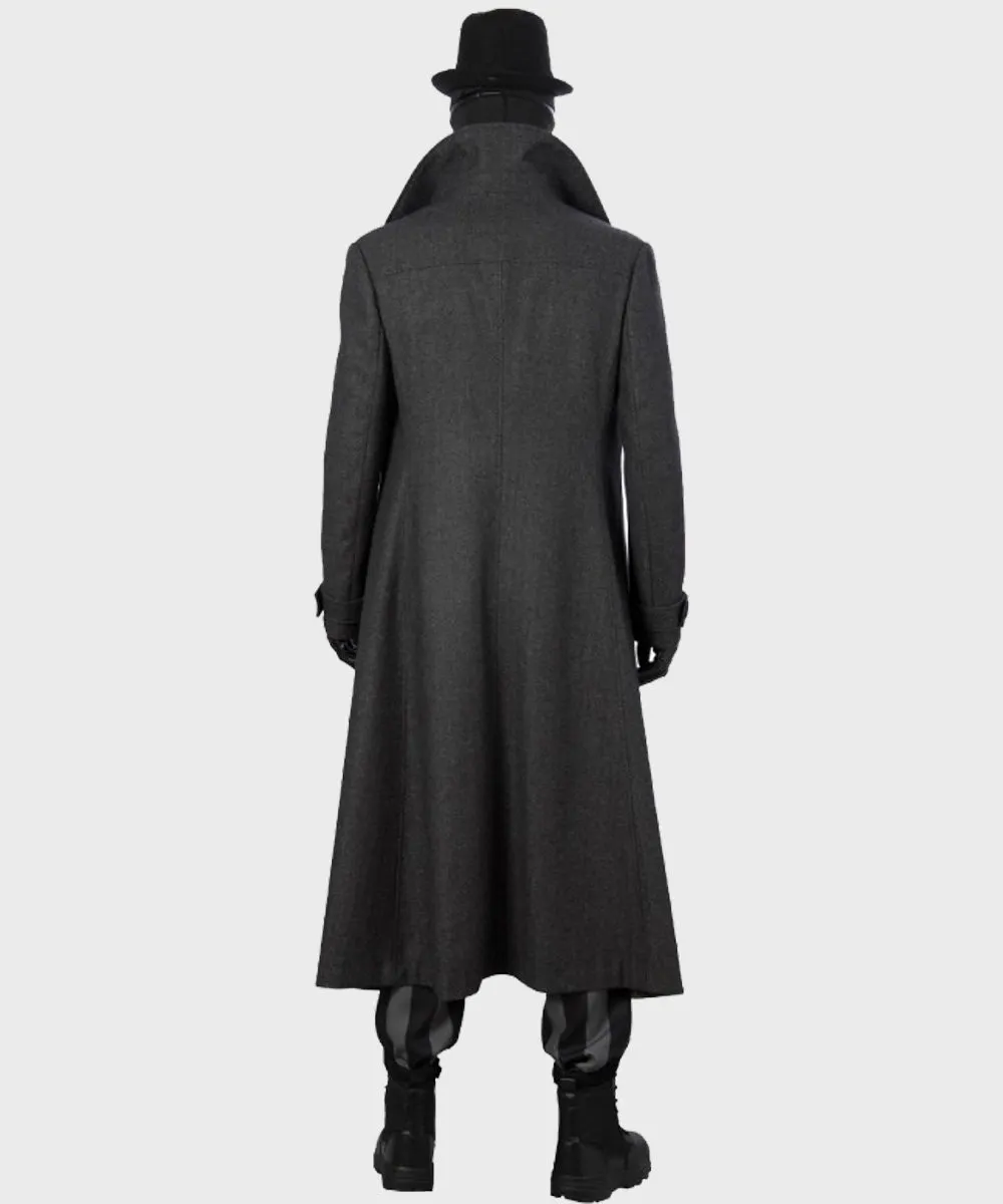 Spider Man Into The Spider Verse Noir Black Trench Coat Back