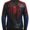 Spider-Man Multicolor Cosplay Leather Biker Jacket