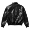 Spider-Man web Black Bomber Leather Jacket for Men and Women