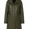 Spiderman BND Sadie Sink Green Leather Coat