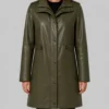 Spiderman BND Sadie Sink Green Leather Coat On Sale