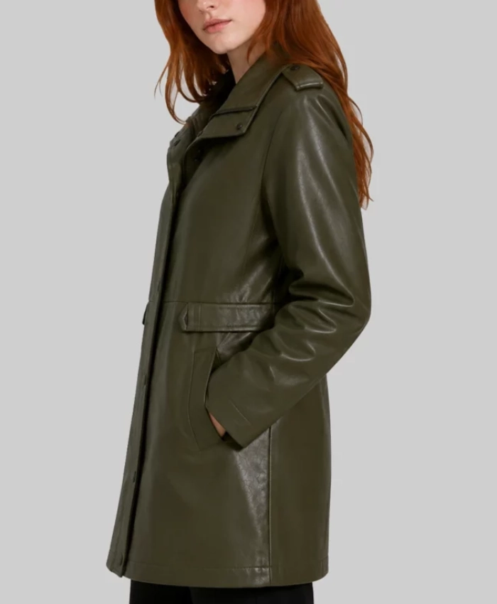 Spiderman BND Sadie Sink Leather Coat