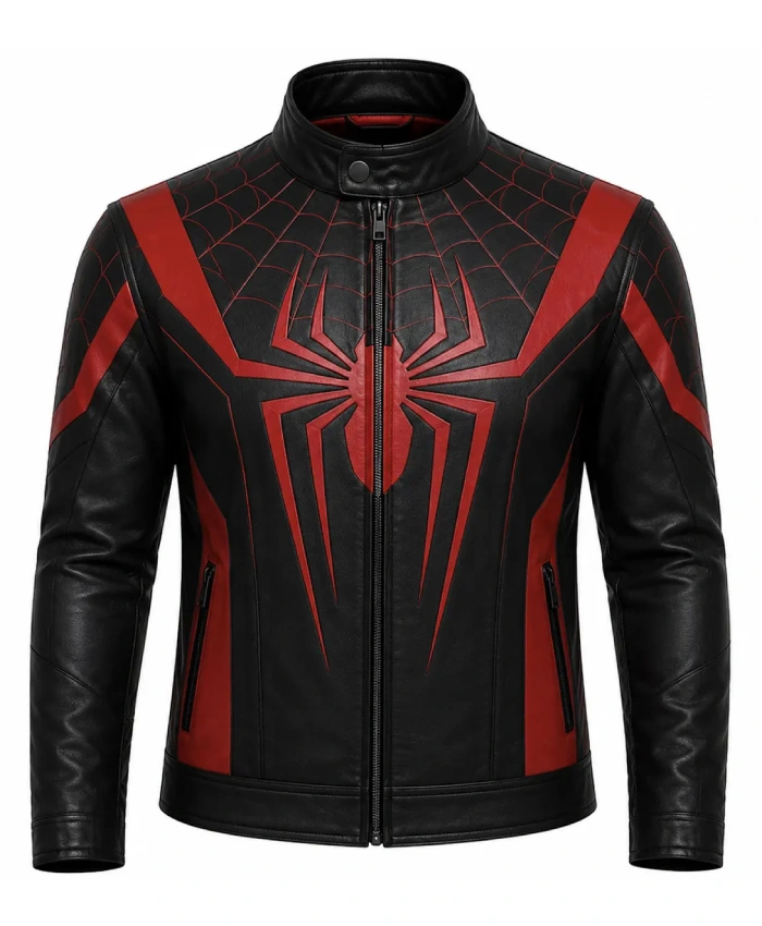 Brand New Day Spider Web Leather Jacket
