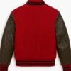 Starfleet Academy Maroon And Black Wool Varsity Jacket