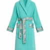 Sterling Point Season 01 Keen Ruffalo Versace Turquoise Belted Robe