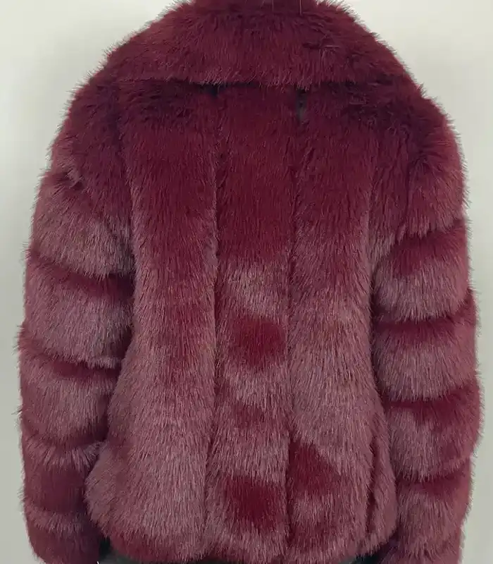 Stunning Alberto Alberto Burgundy Mink Fur Jacket For Sale