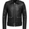 Superboy Comic Black Leather Jacket