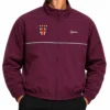 Supreme Cross Track Jacket in Burgundy