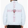 Supreme 2026 Embroidered Logo and Printed Design Polyester Cross White Track Jacket