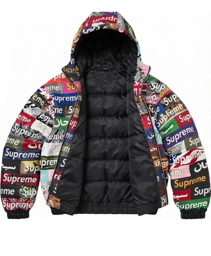 Supreme FW26 Box Logo Multicolor Leather Jacket