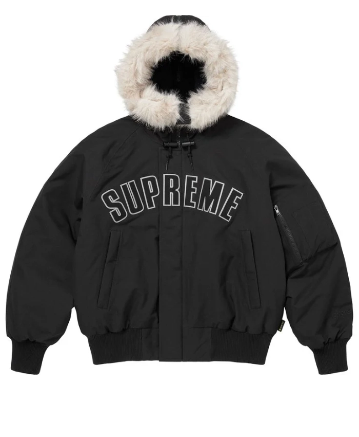 Supreme GORETEX N2B Black Nylon Hooded Jacket