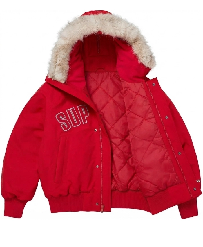 Supreme GORETEX N2B Red Nylon Red Hooded Jacket