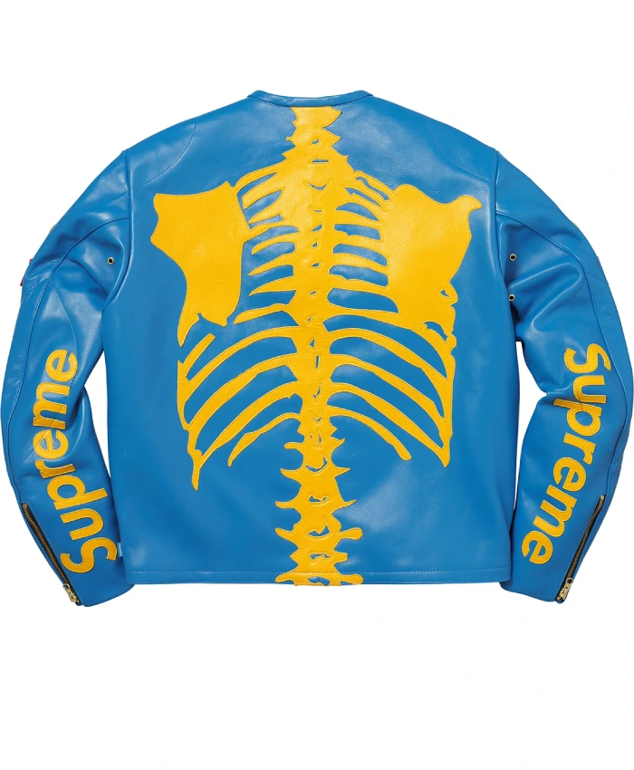 Supreme Leather Bones Jacket For Men and Women