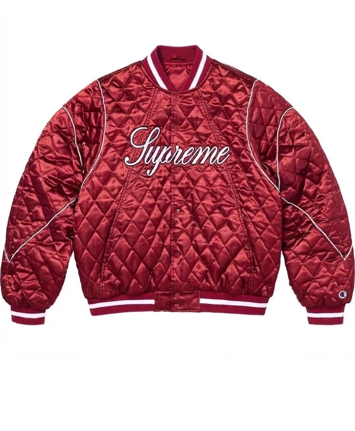 Supreme x Champion Quilted Varsity Jacket