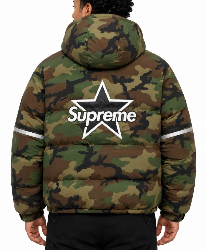 Supreme x Vanson Leathers Cordura Down Camouflage Jacket