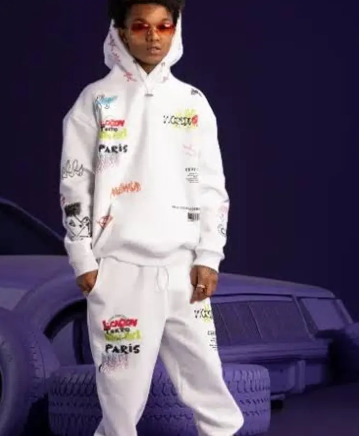 Swae Lee White Tracksuits