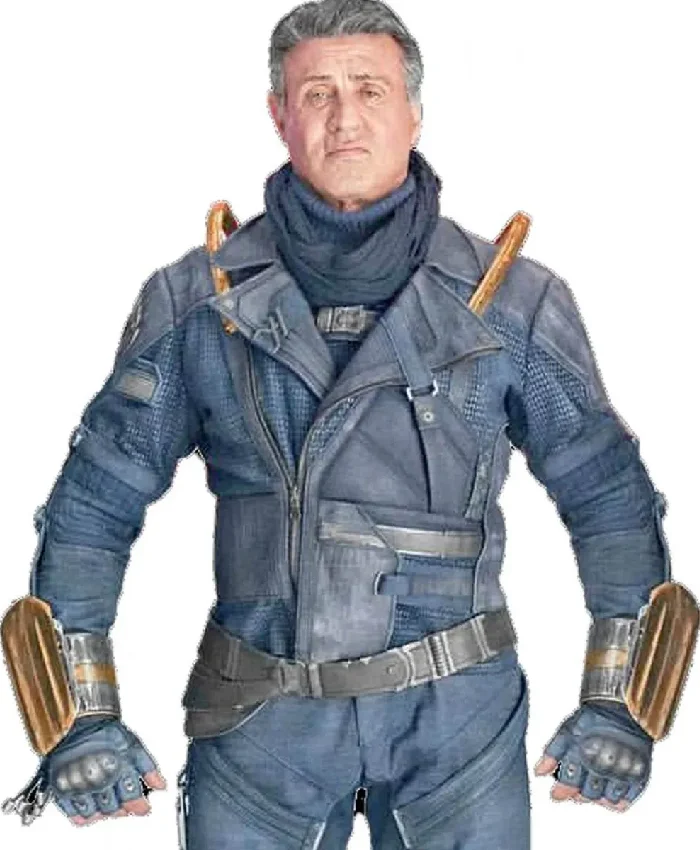 Sylvester Stallone Guardians of The Galaxy 3 Blue Jacket