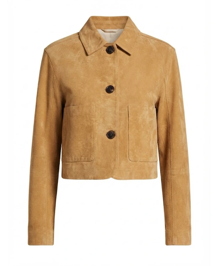 TV Series Leanne S2 Kristen Johnston Tan Cropped Jacket