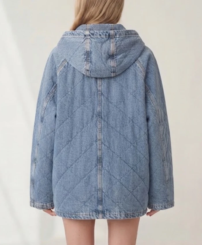TV Series Next Gen NYC S2 Blue Quilted Jacket