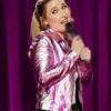 Taylor Tomlinson Have It All Pink Leather Jacket Sale
