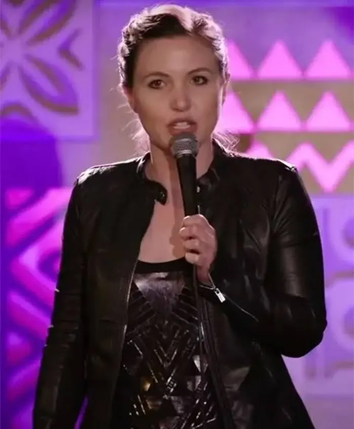 Taylor Tomlinson The Ice House Comedy Club Leather Black Jacket
