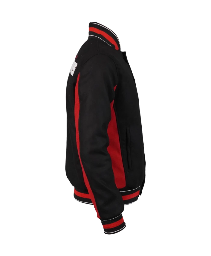 Dewey Team Atlanta Falcons Black Varsity Jacket - Image 5