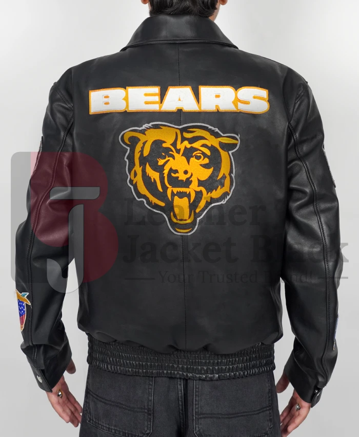 Chicago Bears Leather Jacket - Image 4