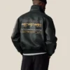 Technics x Aime Leon Dore Black Leather Flight Jacket