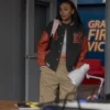 Ted Lasso S04 Abbie Hern Wool Black and Red Bomber Jacket