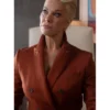 Ted Lasso S04 Hannah Waddingham Double Breasted Brown Blazer
