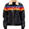Ted Lasso S04 Rainbow Stripes Black Jacket