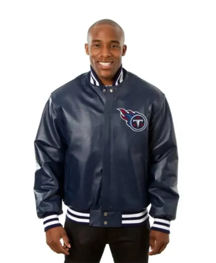 Tennessee Titans Black Leather Jacket