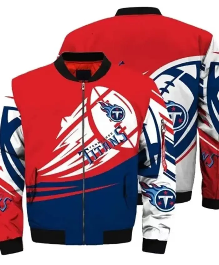 Tennessee Titans Vintage Bomber Jacket Red