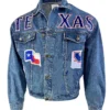 Texas Rangers Denim Hooded Jacket
