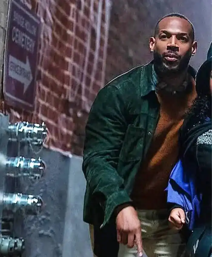 The Curse Of Bridge Hollow Howard Green Leather Jacket