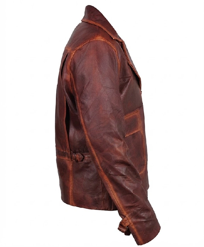 The First Avengers Captain America Brown Real Leather Jacket