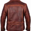 The First Avengers Captain America Distressed Real Leather Jacket