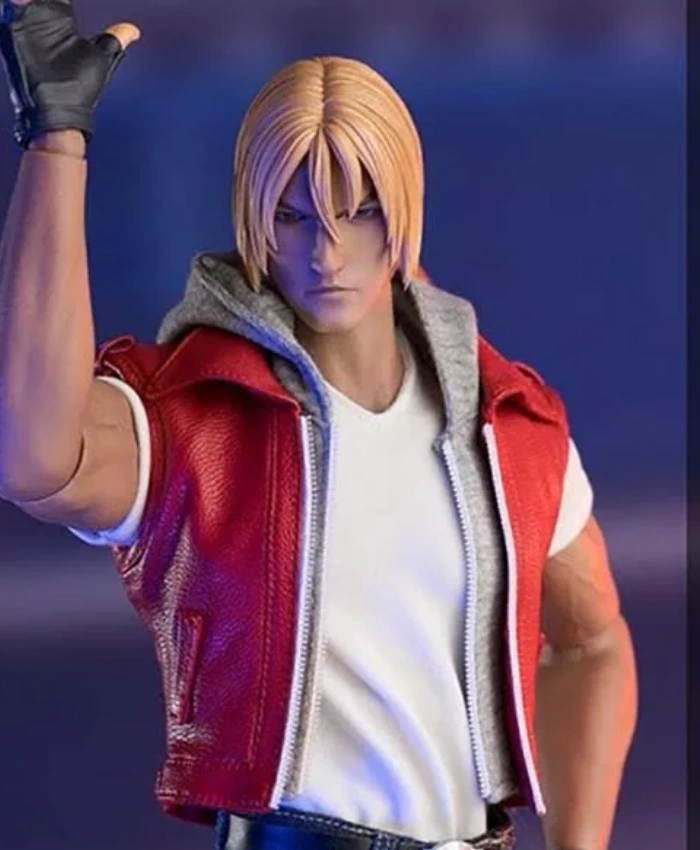 The King Of Fighters Terry Bogard Hooded Leather Vest