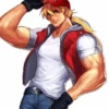 The King Of Fighters Terry Bogard Hooded Red Leather Vest