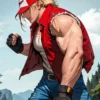The King Of Fighters Terry Bogard Hooded Red Vest