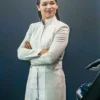 The Mechanic TV Series The Flash Kim Engelbrecht White Cotton Coat