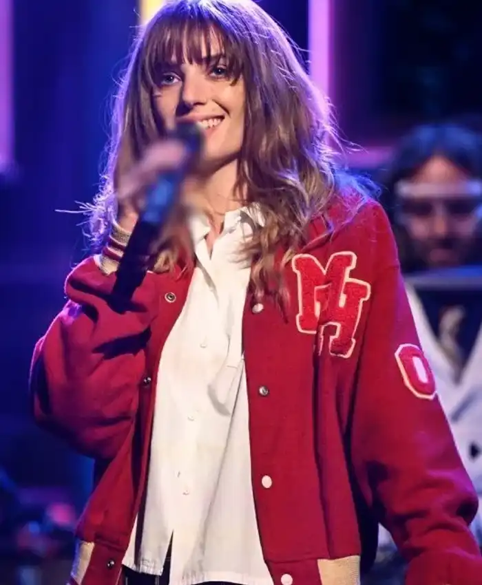 The Tonight Show Maya Hawke Chaos Angel Varsity Jacket