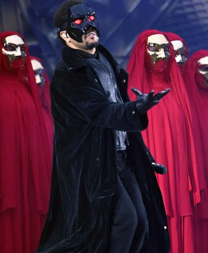 The Weeknd Croke Park Dublin Black Leather Coat On Sale