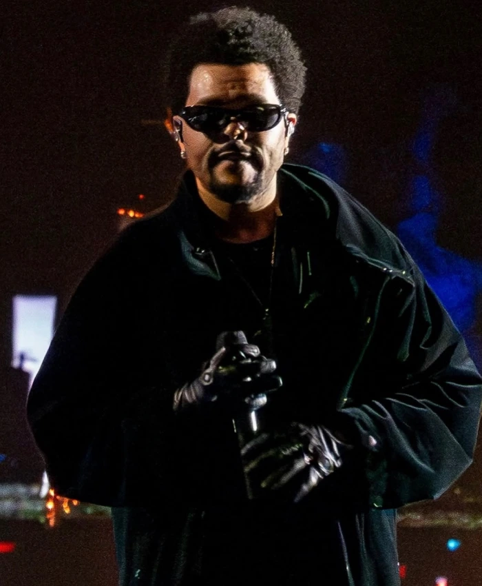 The Weeknd Croke Park Dublin Leather Coat