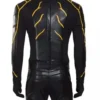 Todd Lasance The Flash Edward Clariss Rival Black Racer Leather Jacket