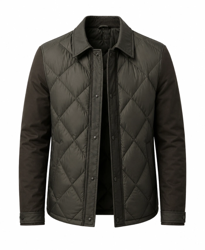 Tom Ellis CIA TV Series 2026 Quilted Jacket - Image 5