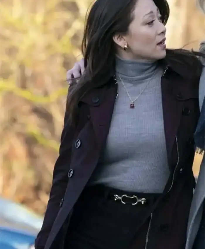 Tracker 2024 Reenie Green Burgundy Coat